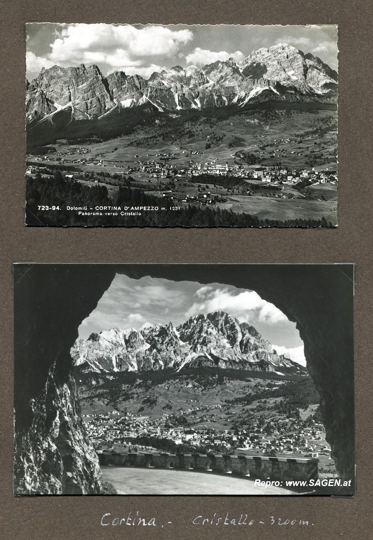 Ansichtskarten Urlaub Norditalien 1956