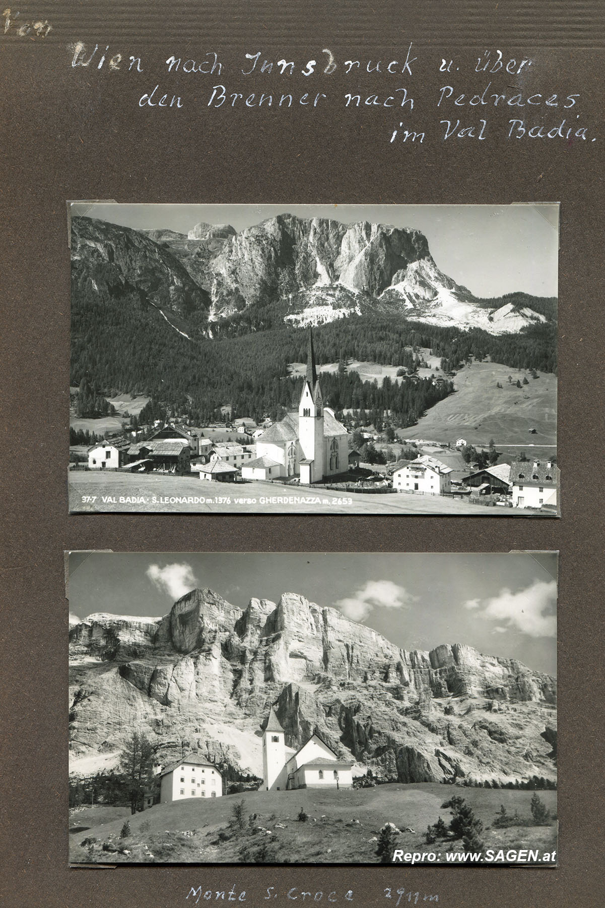 Ansichtskarten Urlaub Norditalien 1956