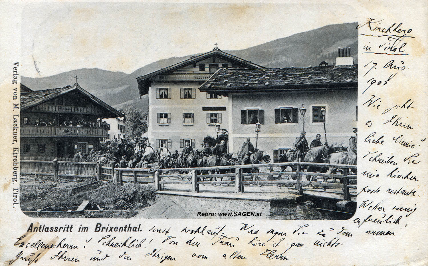 Antlassritt im Brixental um 1903