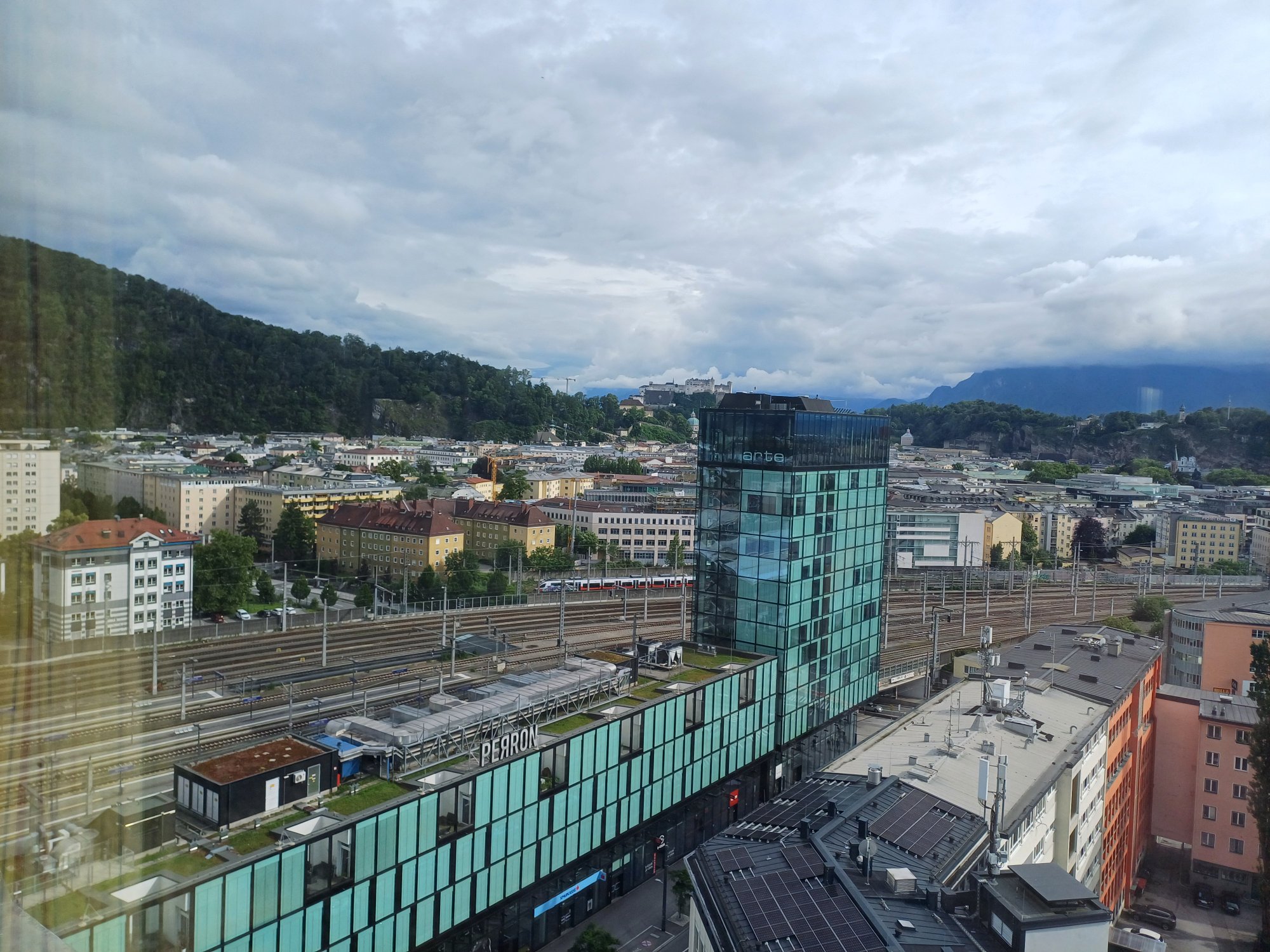 Aussicht auf Salzburg Juni 2024