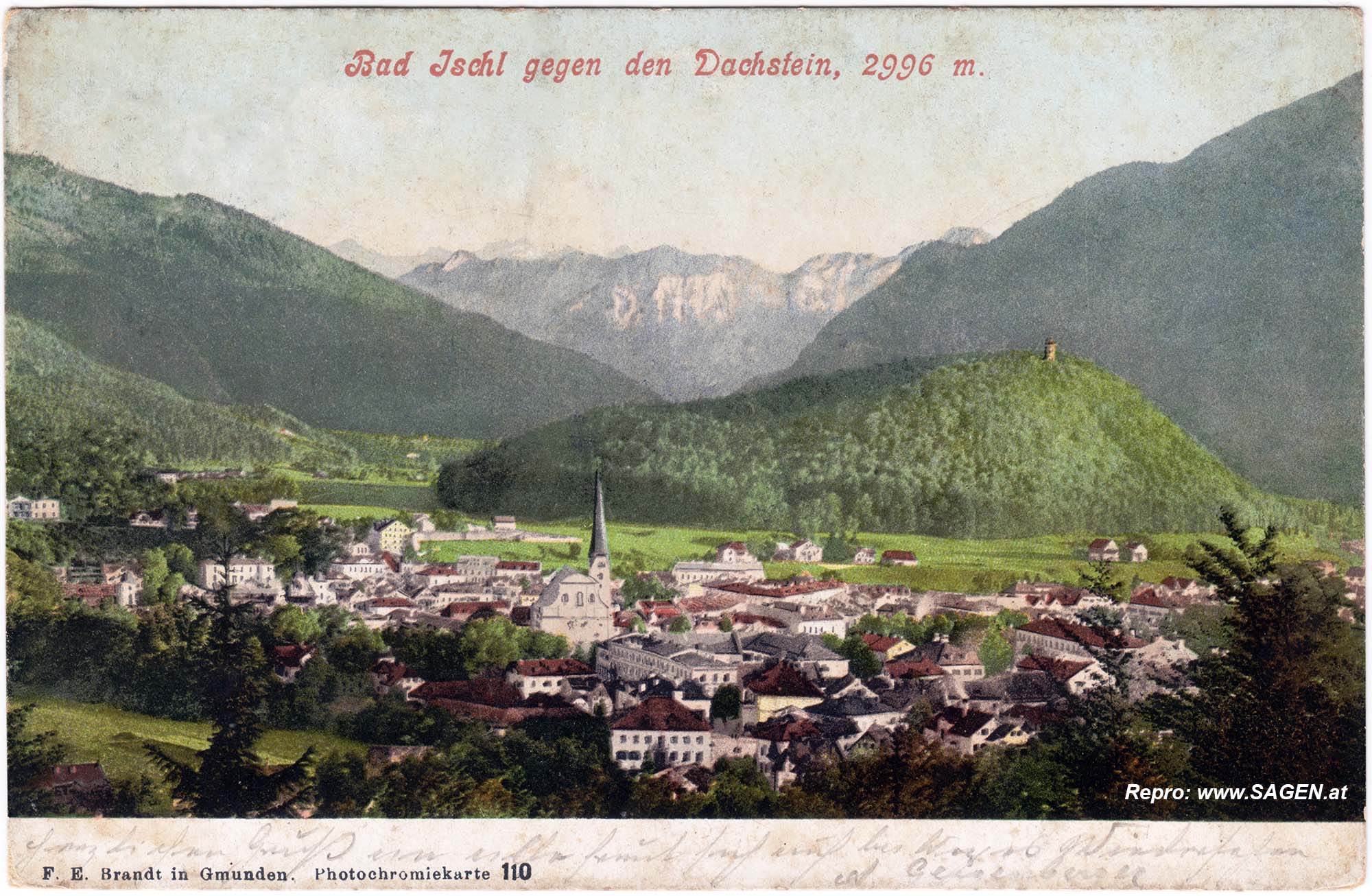 Bad Ischl gegen den Dachstein.