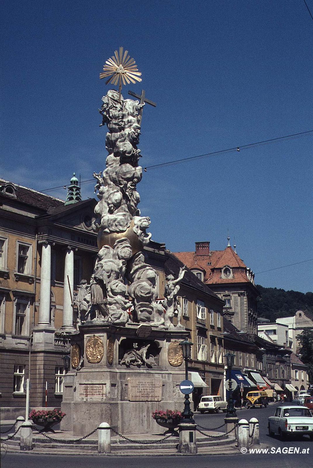 Baden bei Wien, Hauptplatz 1966
