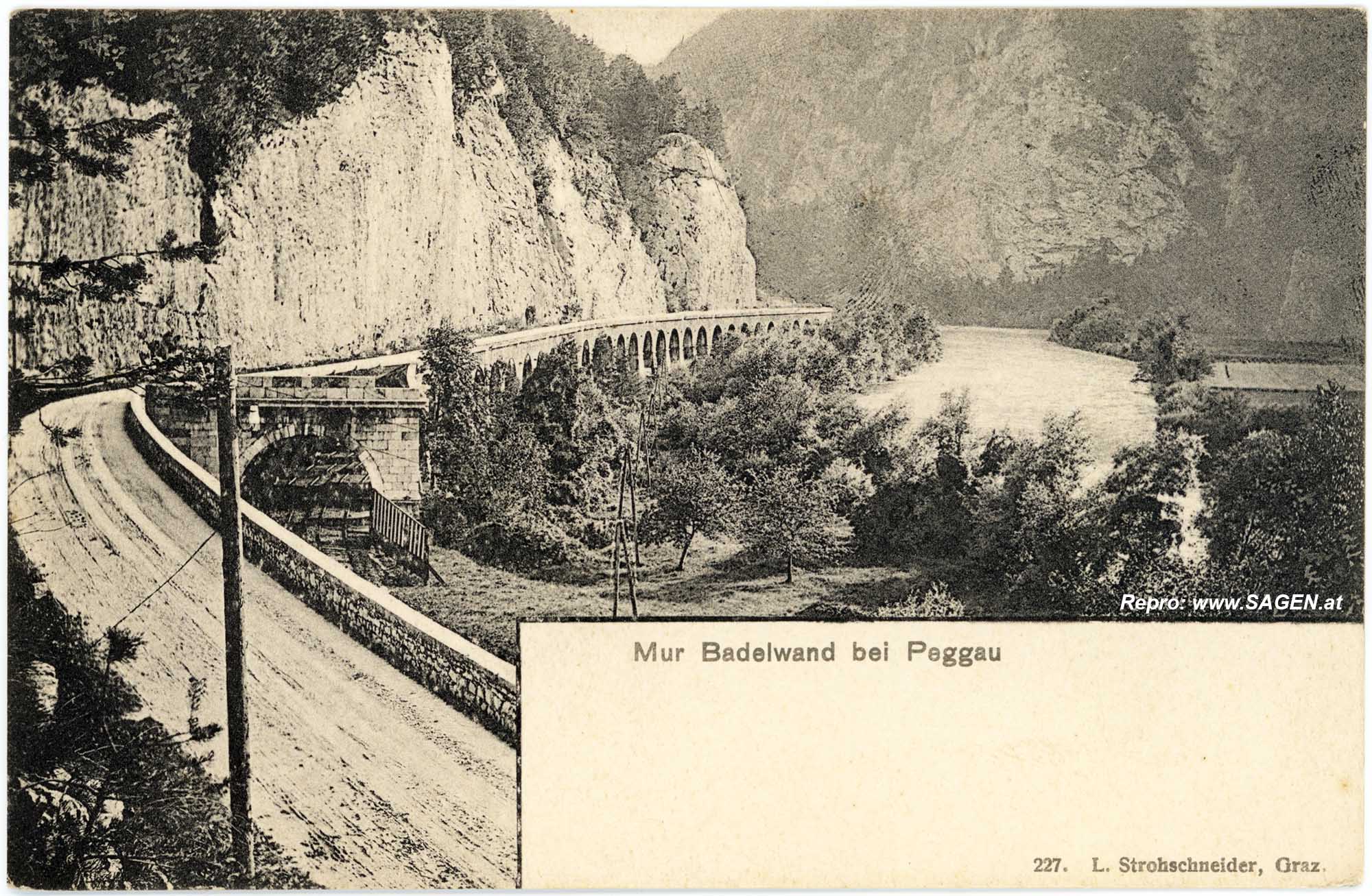 Badlwandgalerie, Badelwand, Mur, Peggau