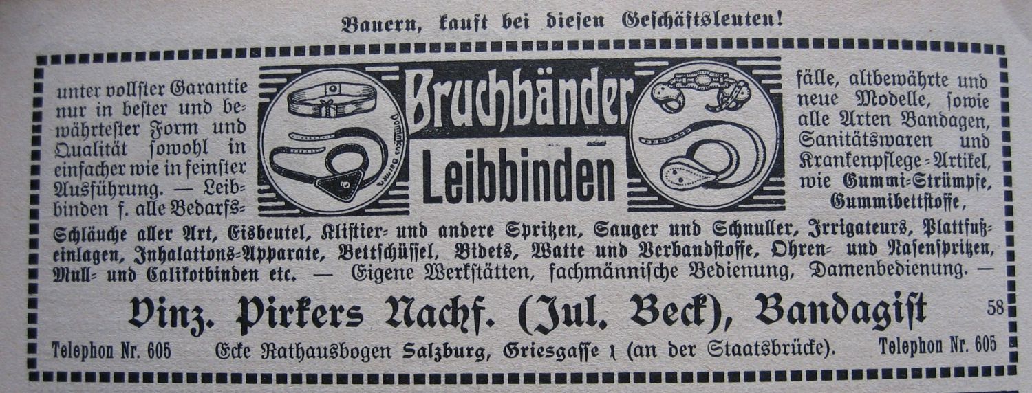 Bandagen aller Art