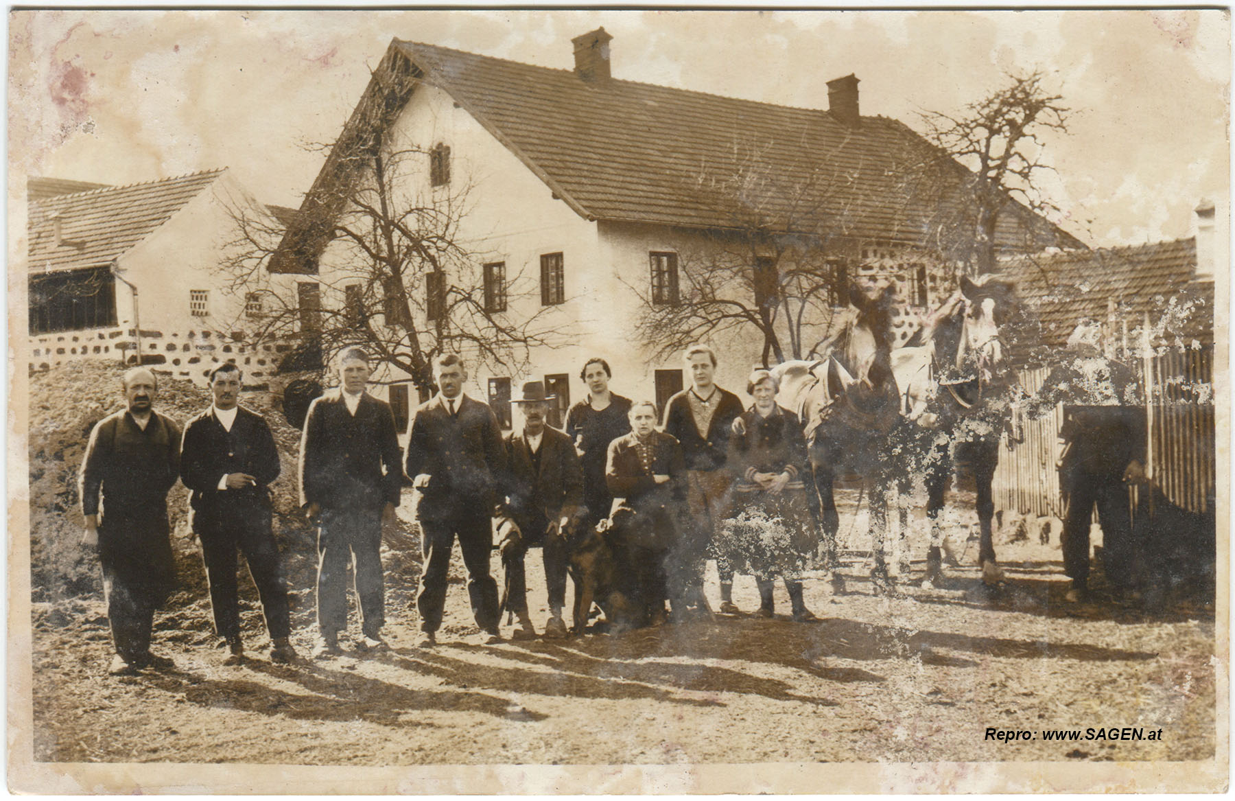 Bauernfamilie Linden (St. Georgen am Walde) 1935