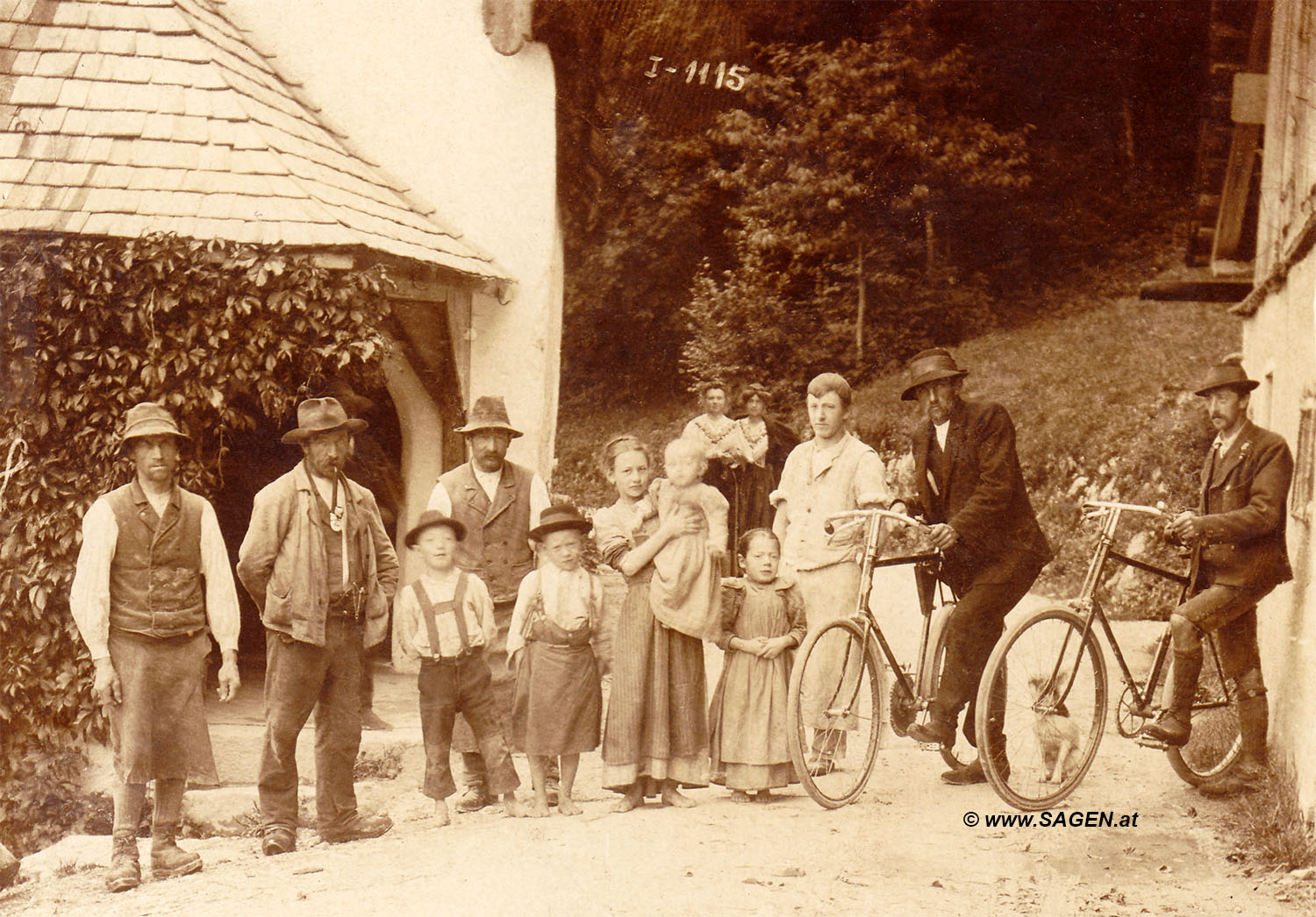 Bauernfamilie Oberösterreich um 1905