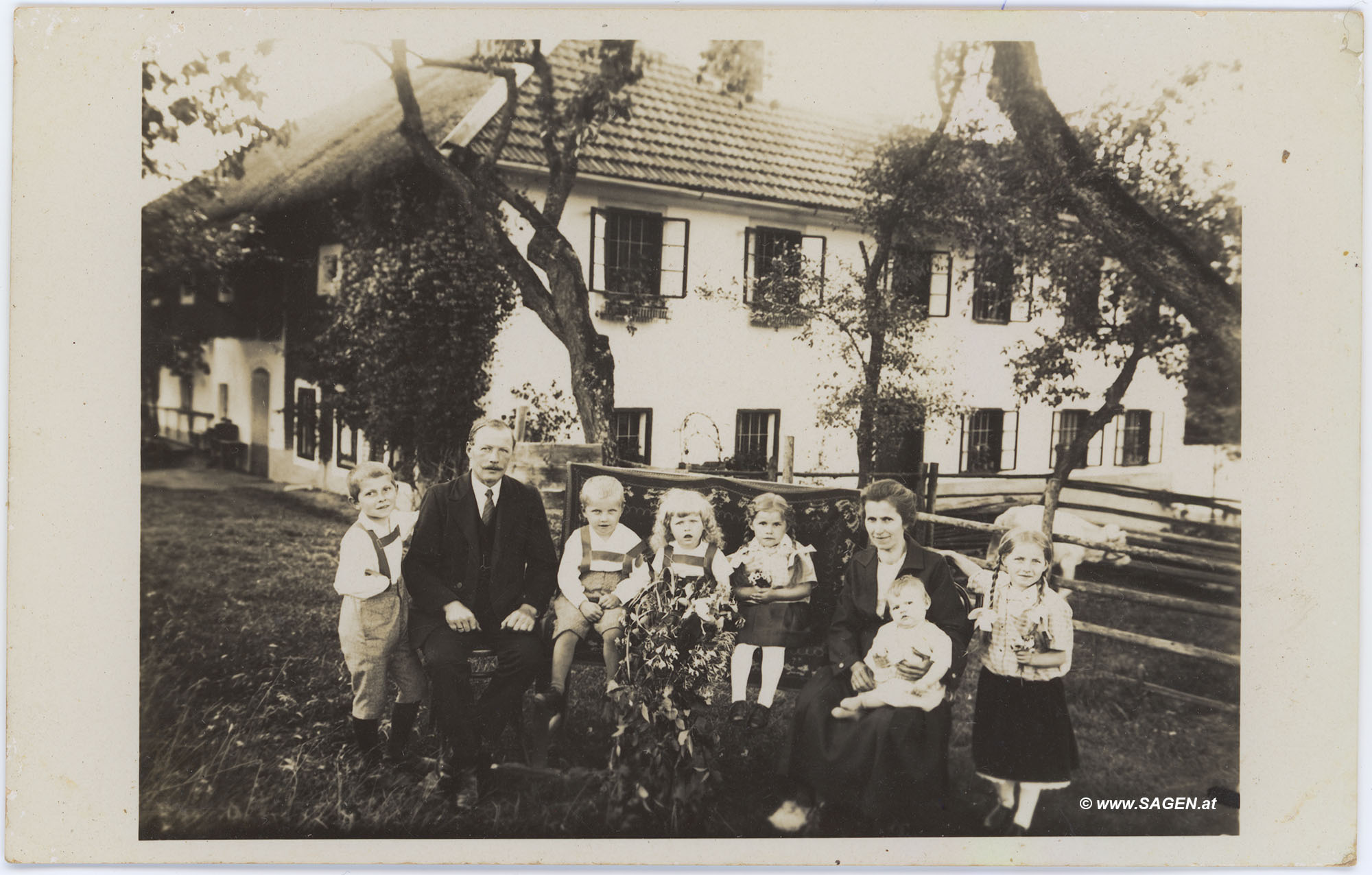 Bauernfamilie Porträt