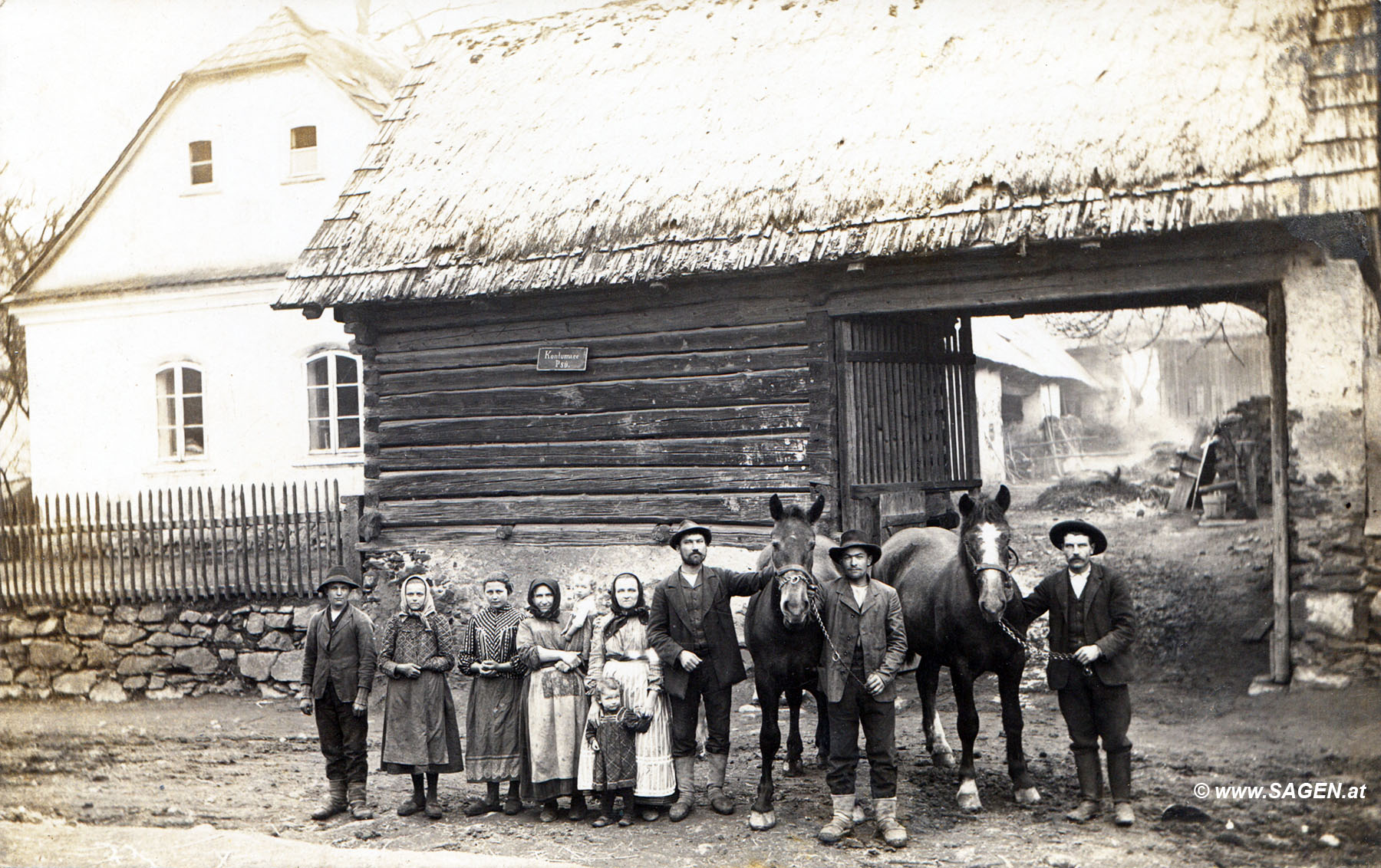 Bauernfamilie Tschechien