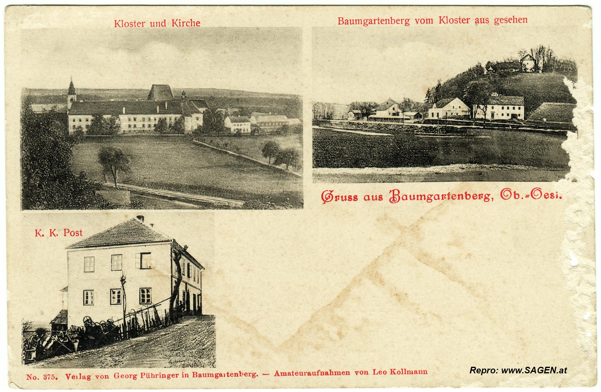 Baumgartenberg vor 1905