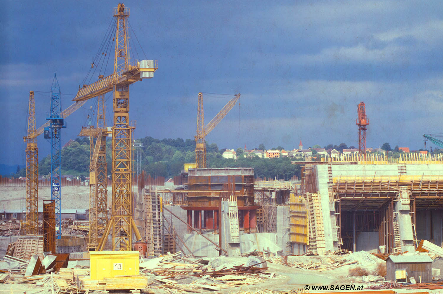 Baustelle Kraftwerk Wallsee-Mitterkirchen