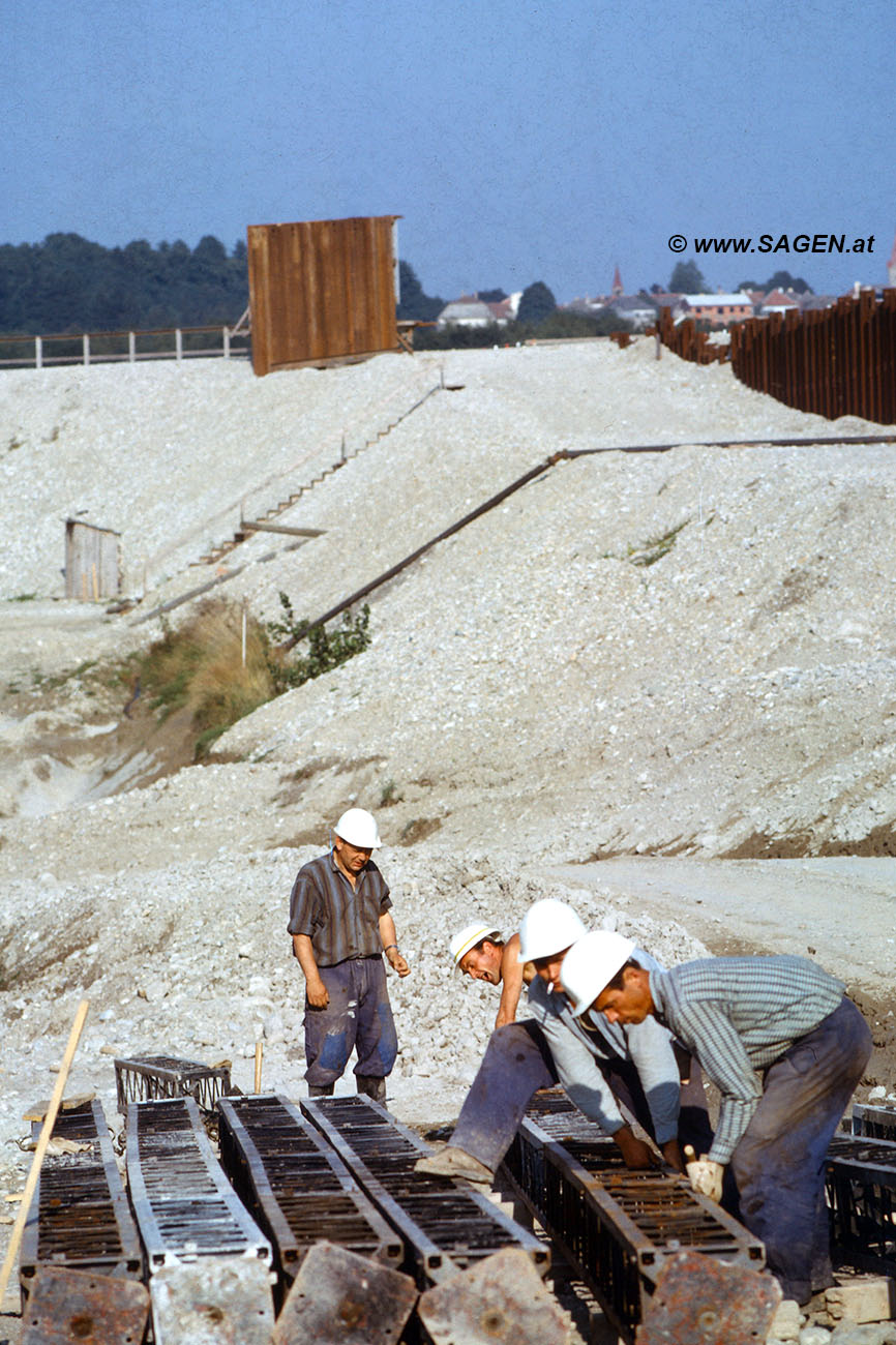 Baustelle Kraftwerk Wallsee-Mitterkirchen