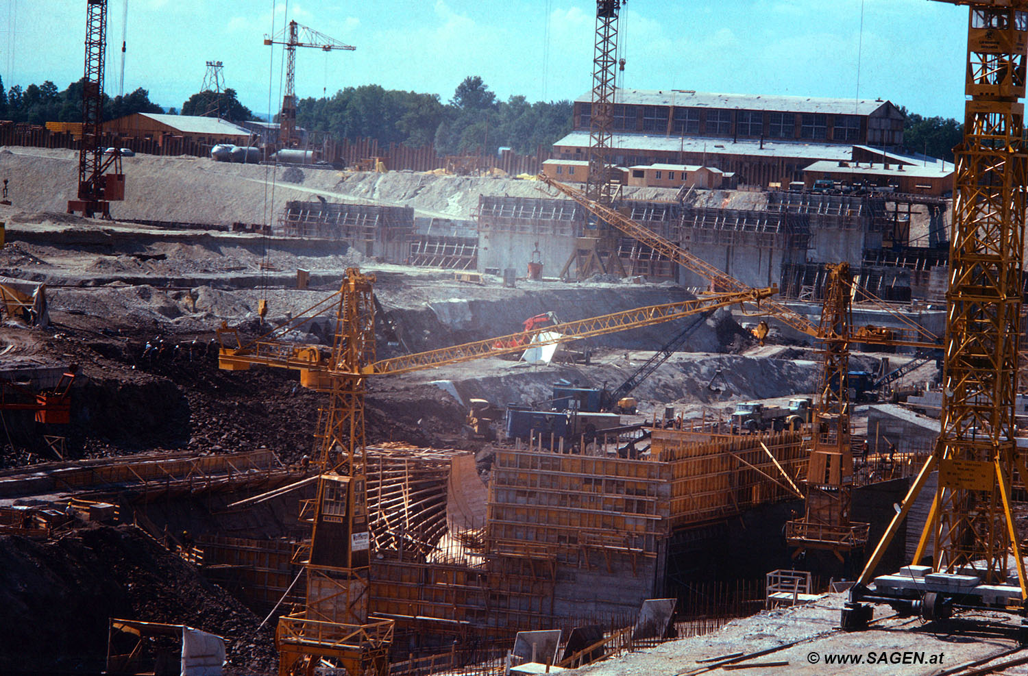 Baustelle Kraftwerk Wallsee-Mitterkirchen