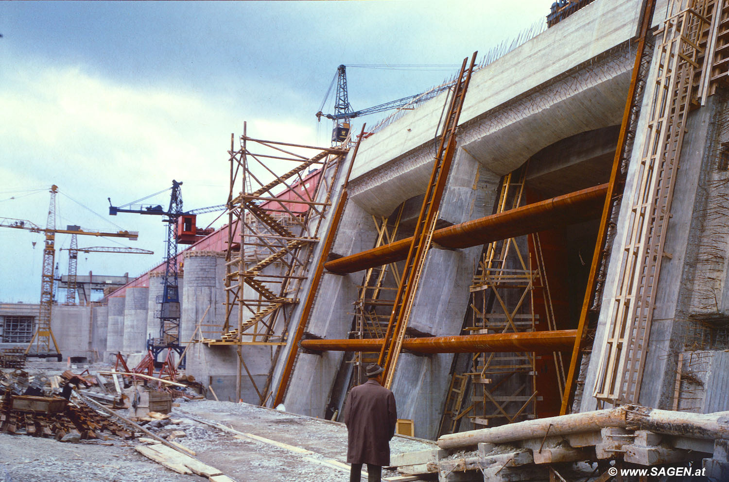 Baustelle Kraftwerk Wallsee-Mitterkirchen