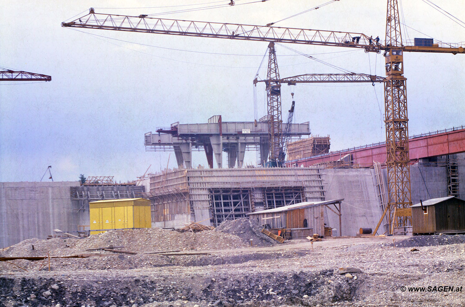 Baustelle Kraftwerk Wallsee-Mitterkirchen