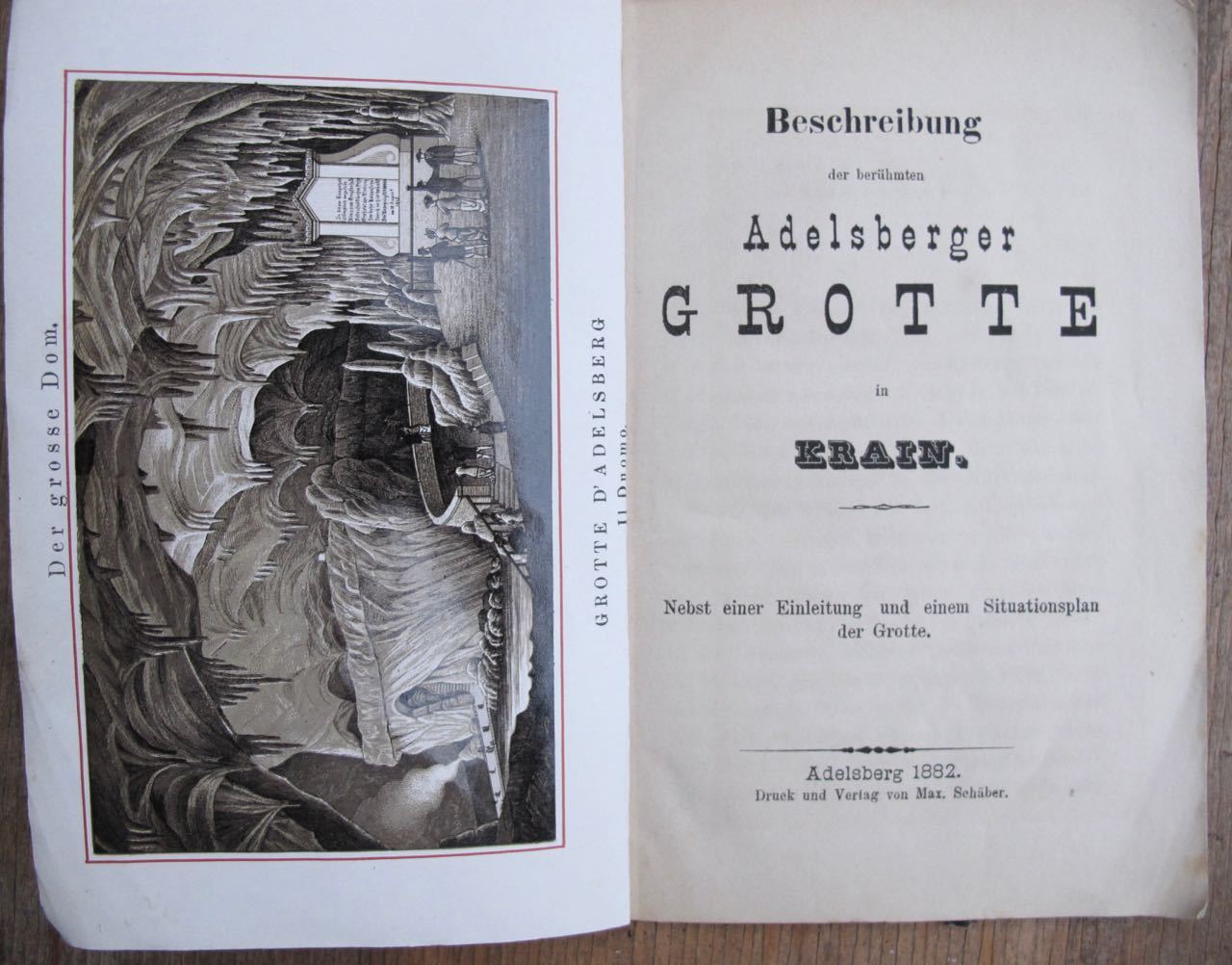 Beschreibung der Adelsberger Grotte 1882