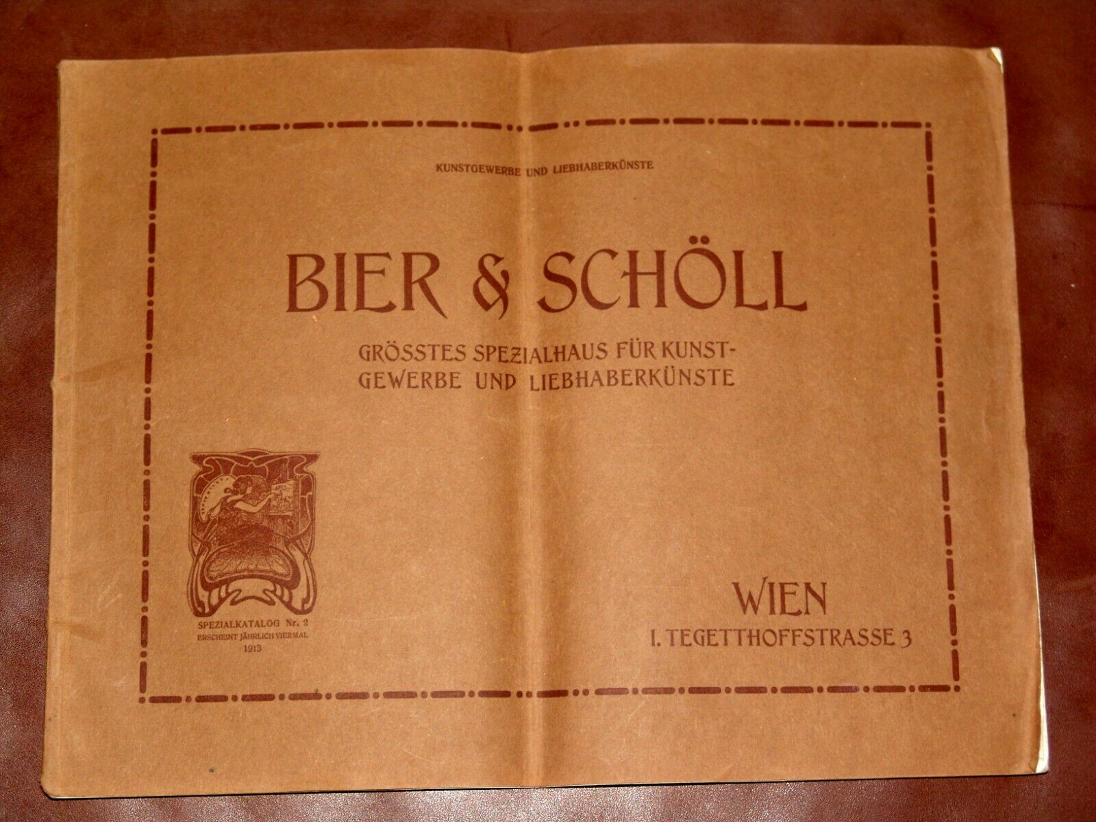 Bier & Schöll Malrequisiten 1913 Katalog