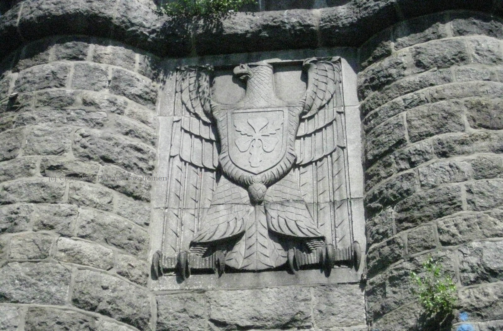 Bismarck Feuersäule von Aumühle, Das Wappen der Familie von Bismarck
