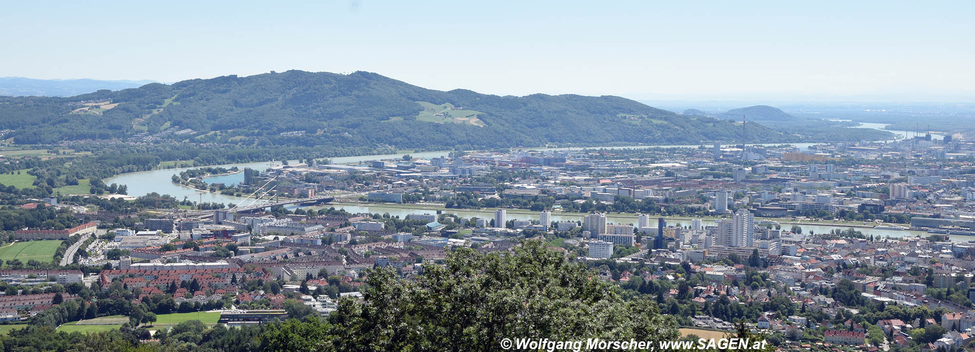 Blick auf Linz vom Pöstlingberg