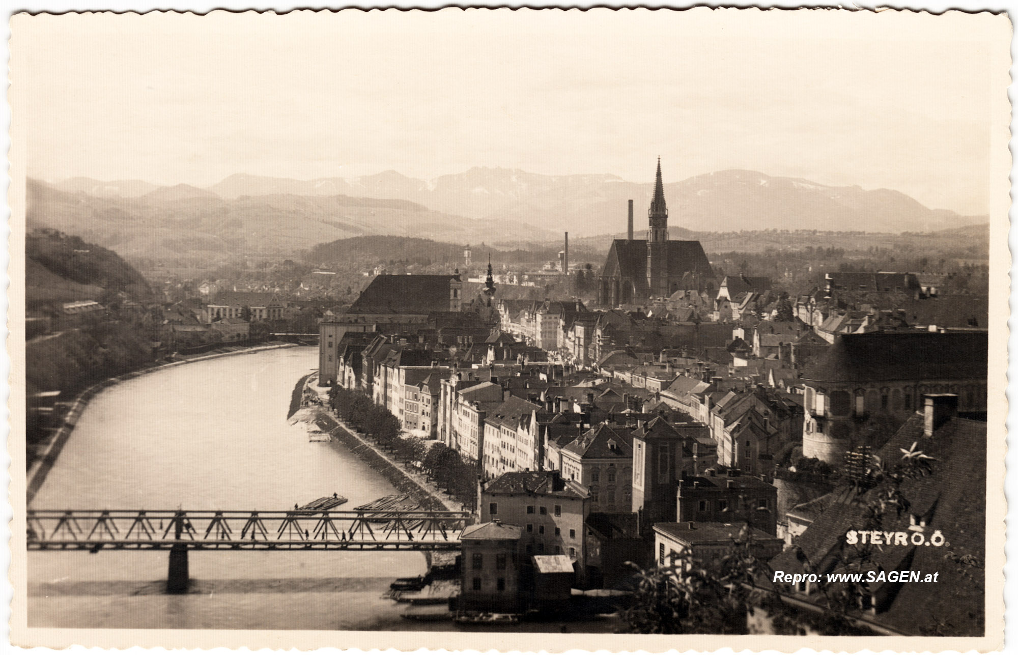 Blick auf Steyr 1930er Jahre