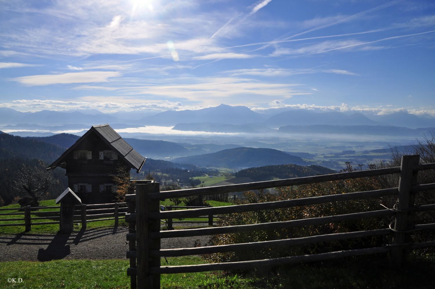 Blick vom Magdalensberg gegen Südosten