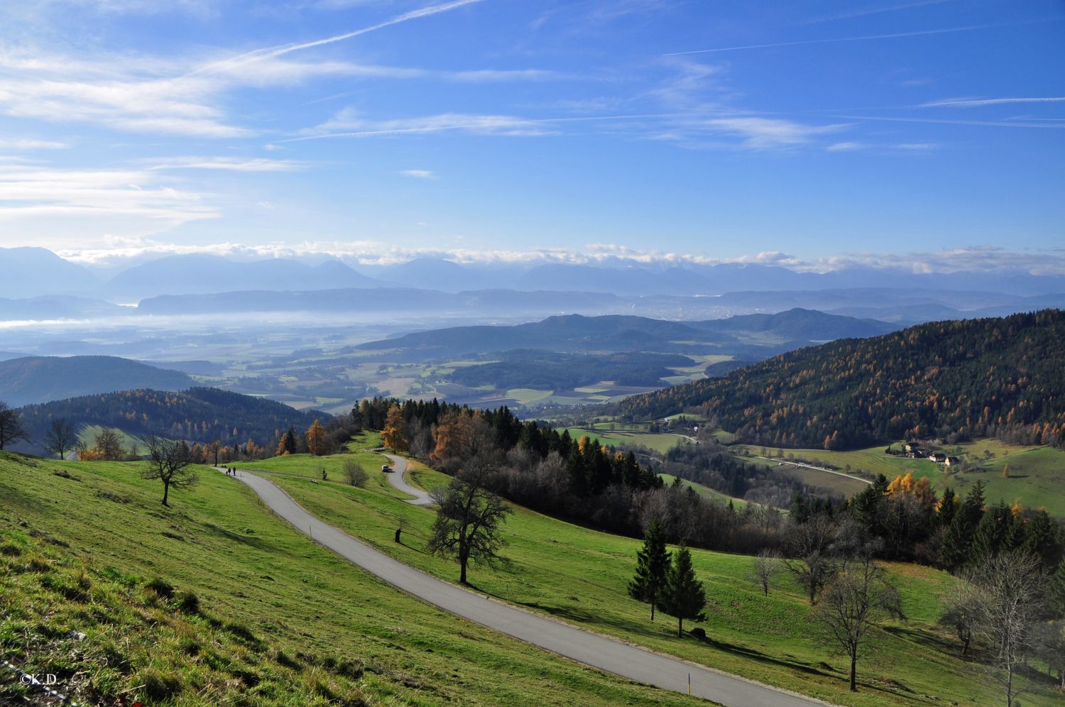 Blick vom Magdalensberg gegen Südwesten