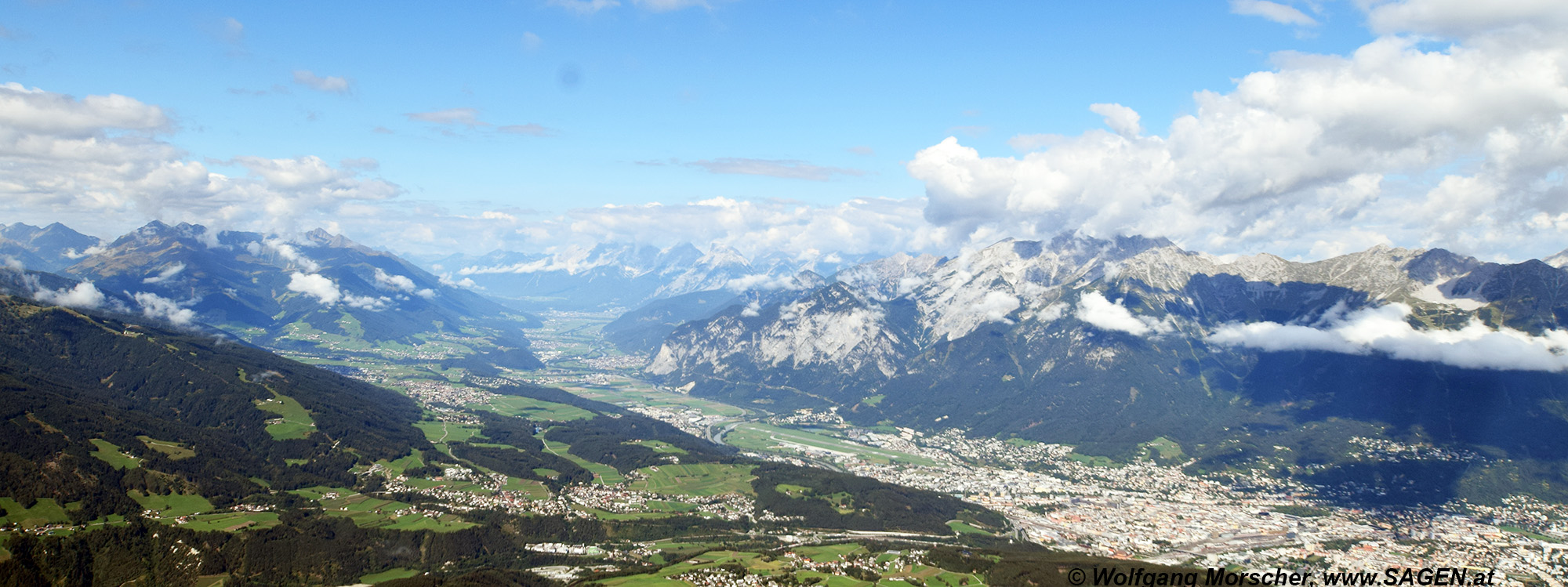 Blick vom Patscherkofel in das Oberinntal