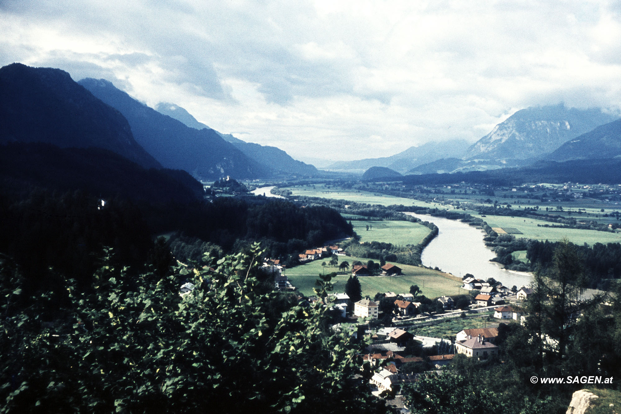Blick von Brixlegg Richtung Jenbach, 1960er-Jahre