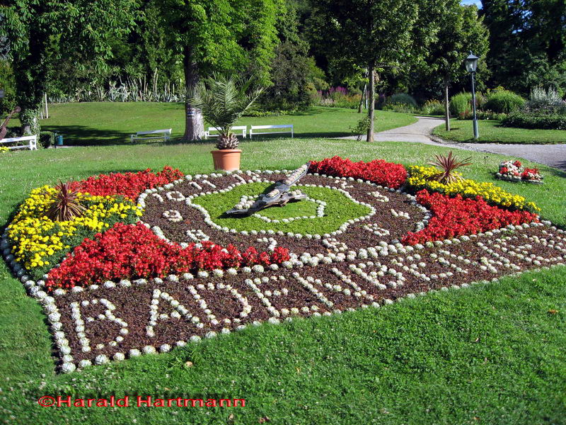 Blumenuhr Baden