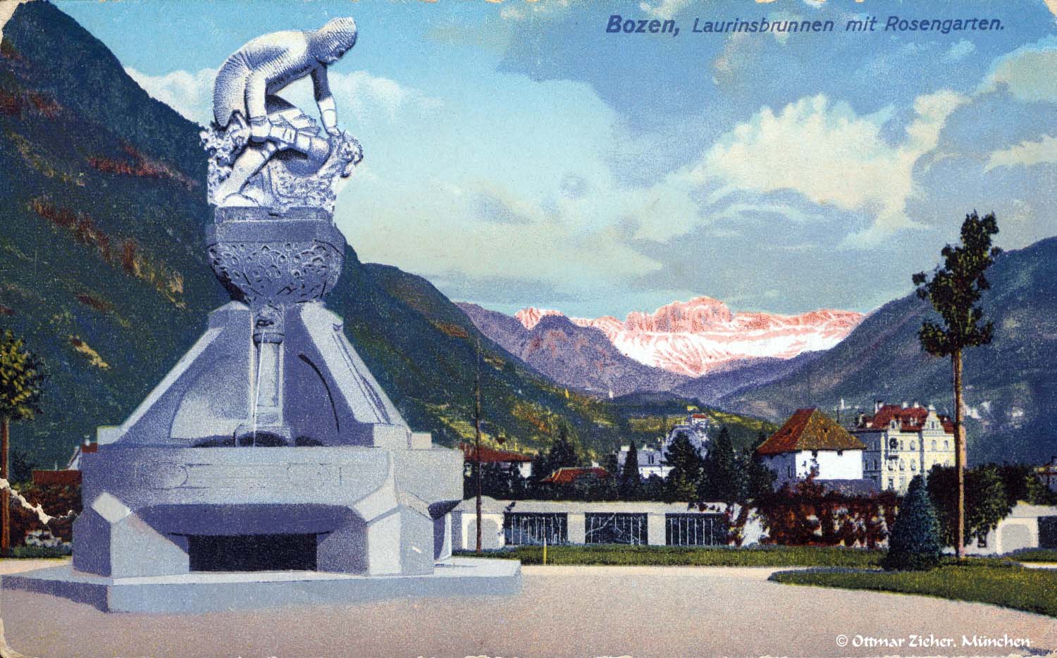 Bozen, Laurinsbrunnen, 1914