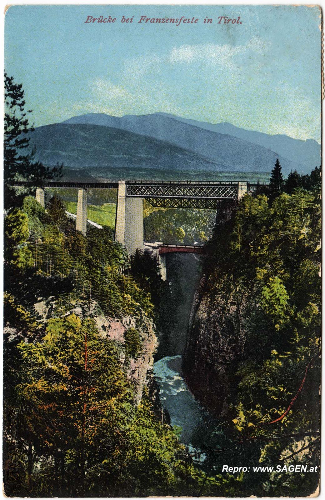 Brücke bei Franzensfeste in Tirol