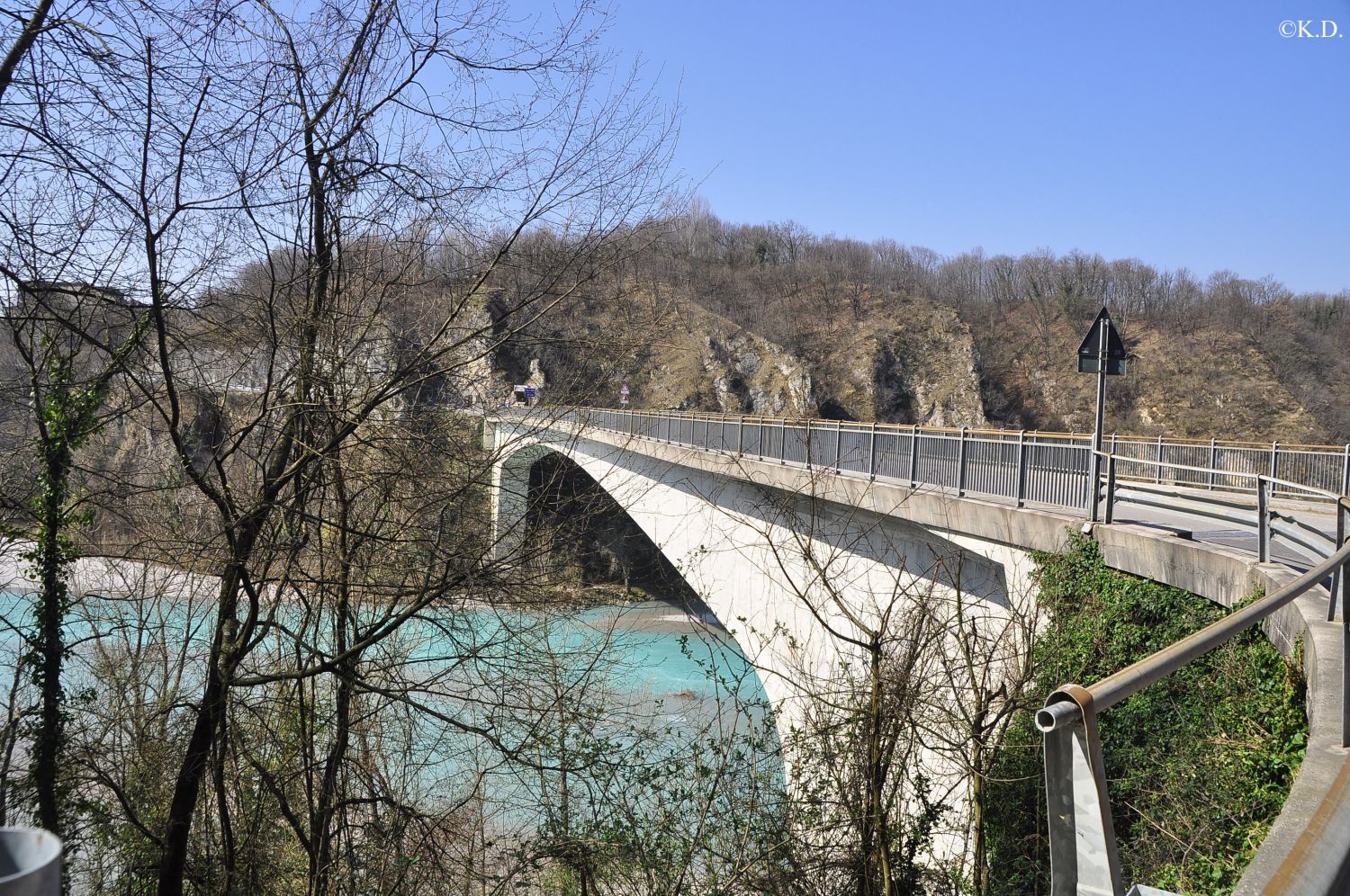 Brücke von Pinzano über den Tagliamento