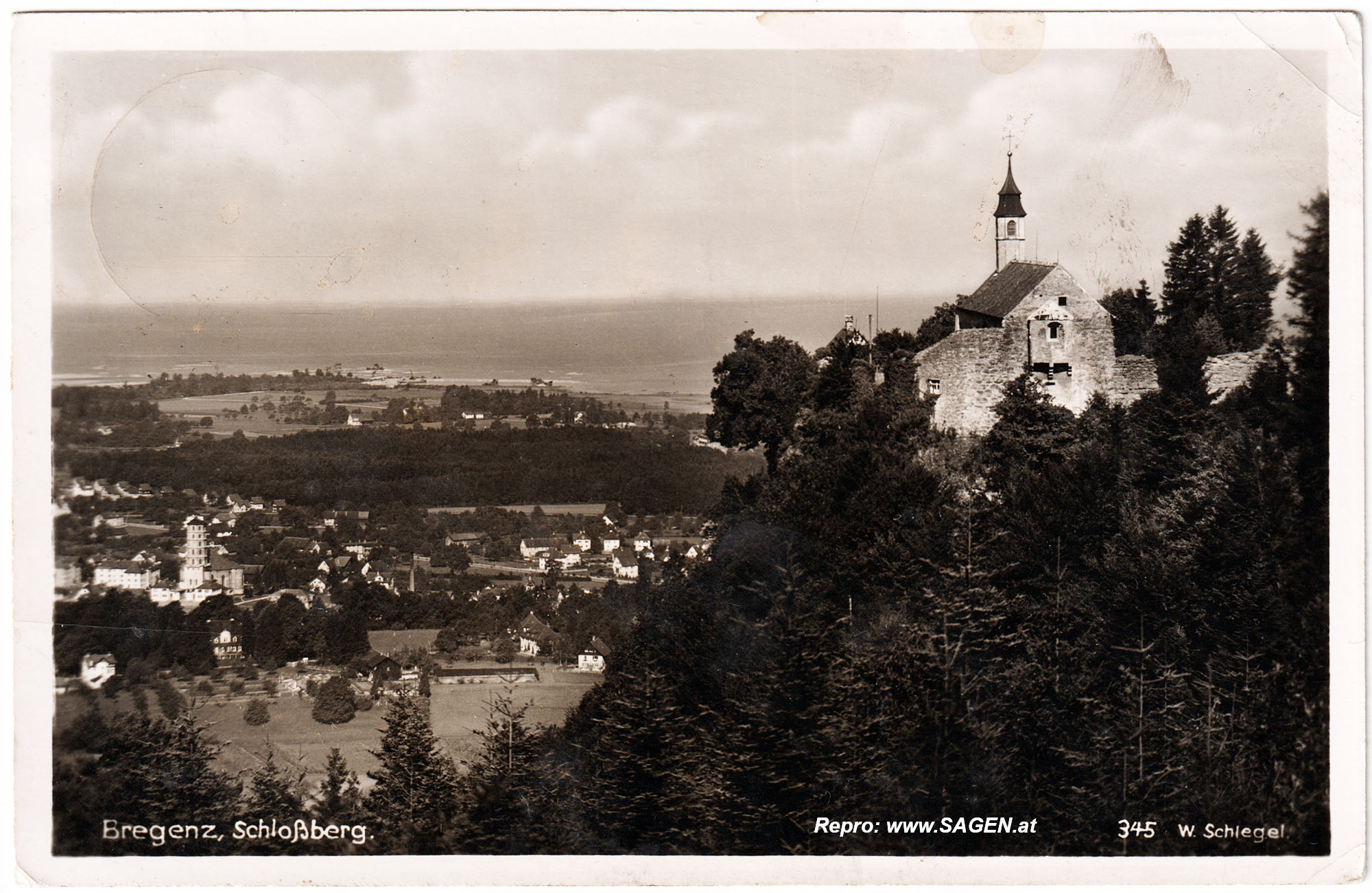 Bregenz Schlossberg um 1940