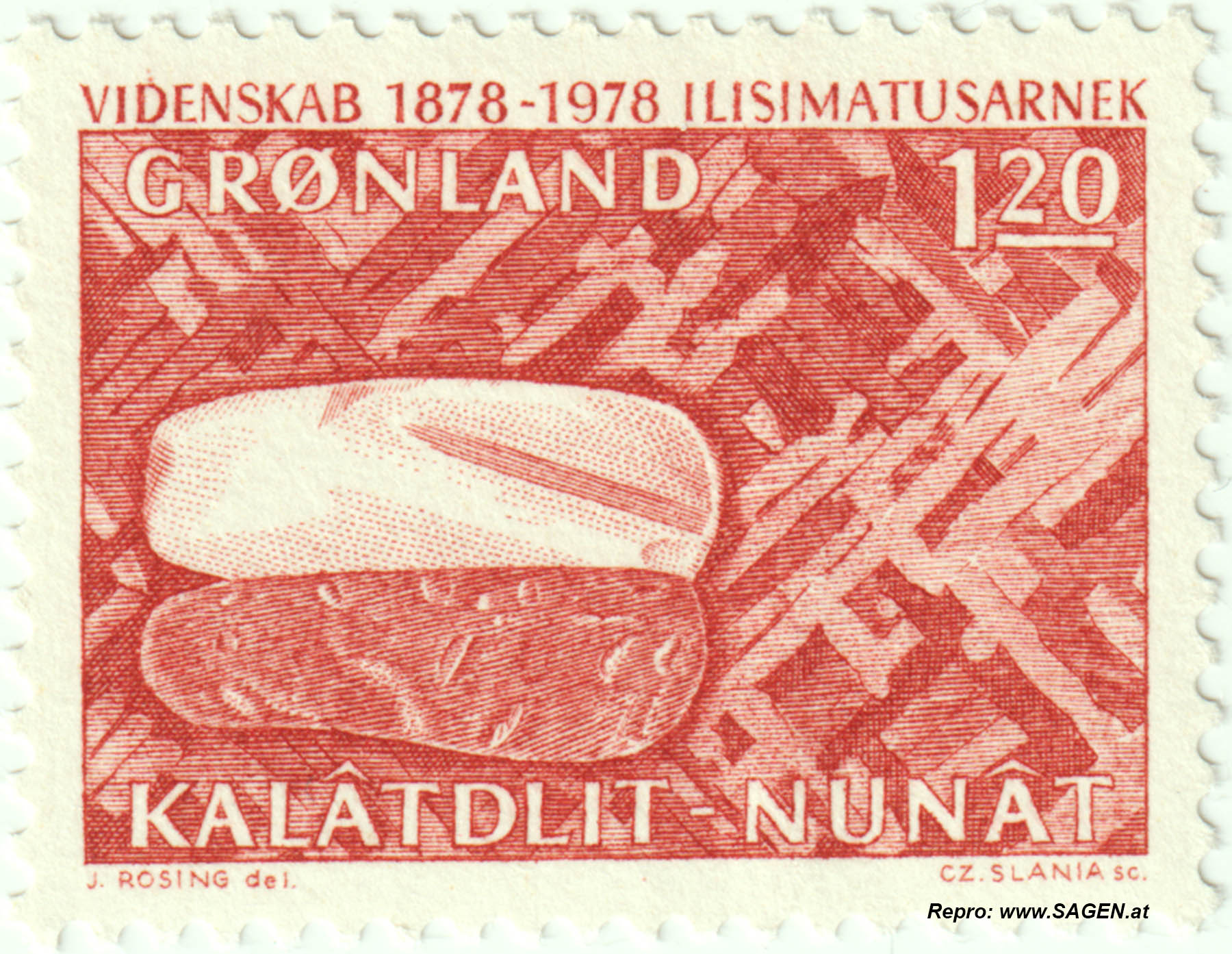 Briefmarke Cape York Meteorit, Grönland 1978