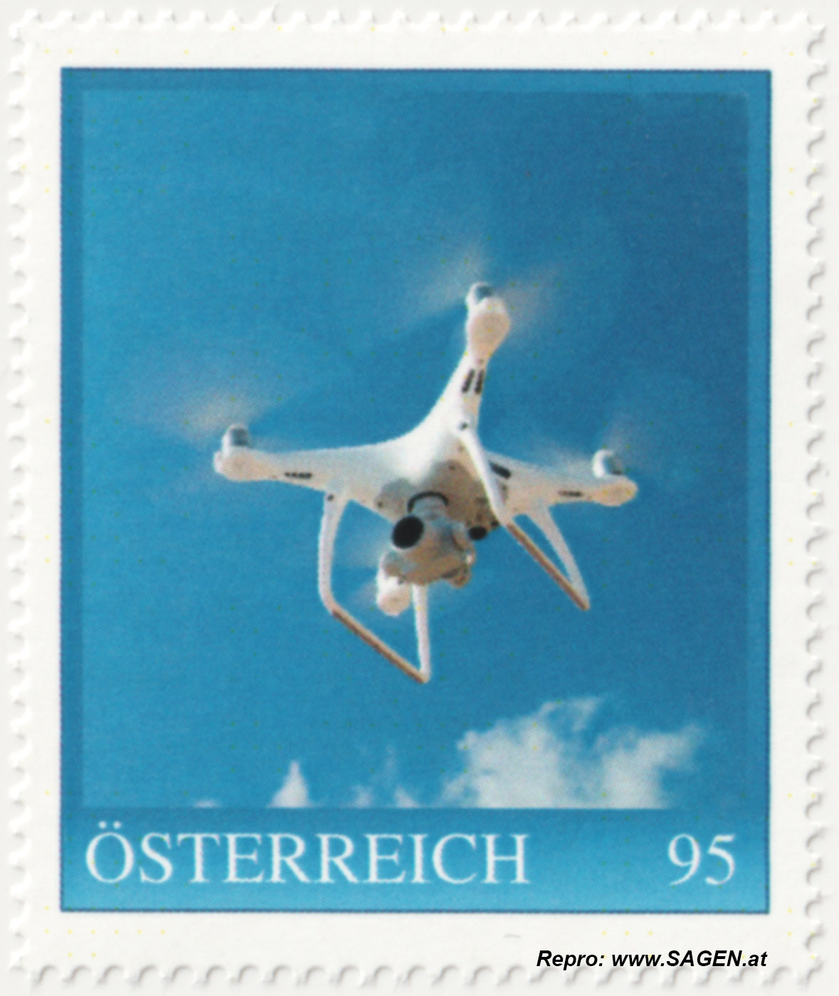 Briefmarke Drohne 2023