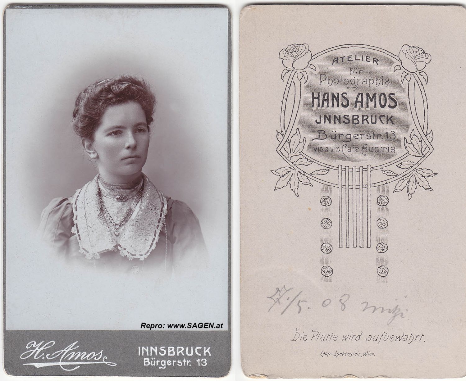 Dame in Innsbruck 1908