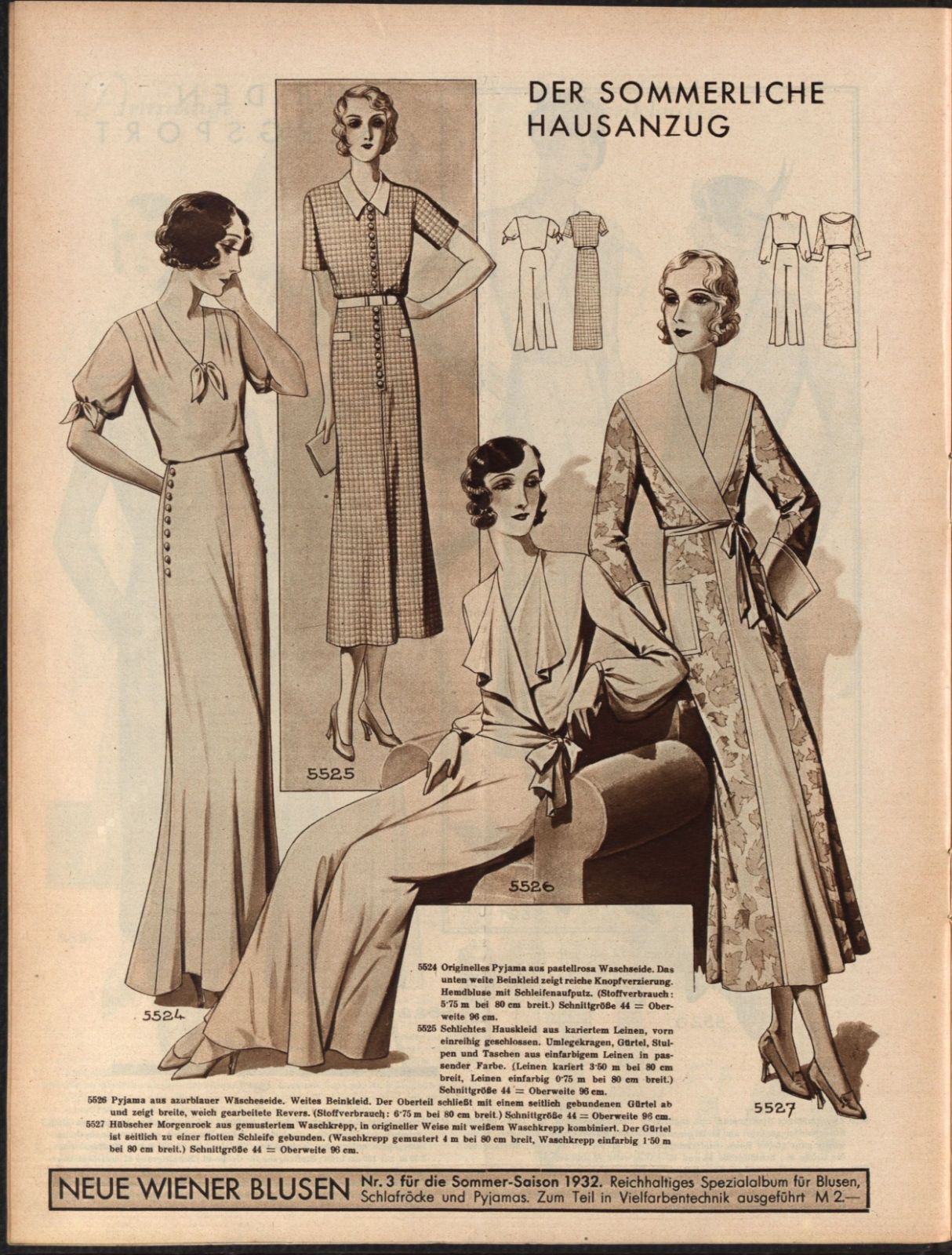 Damenmode Österreich 1932