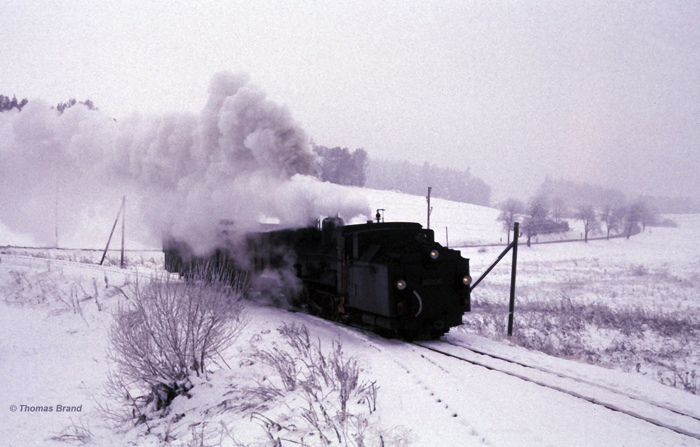 Dampflokomotive im Winter - Alt Weitra