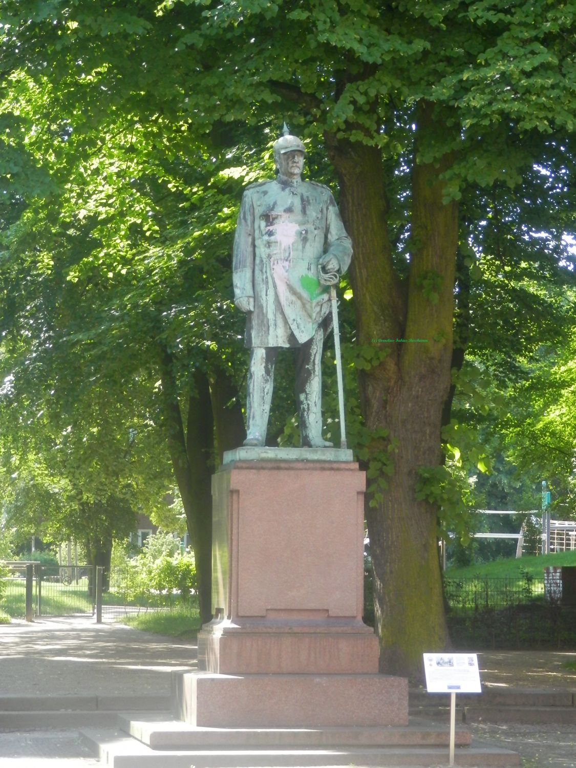 Das Bismarck Denkmal in Altona.