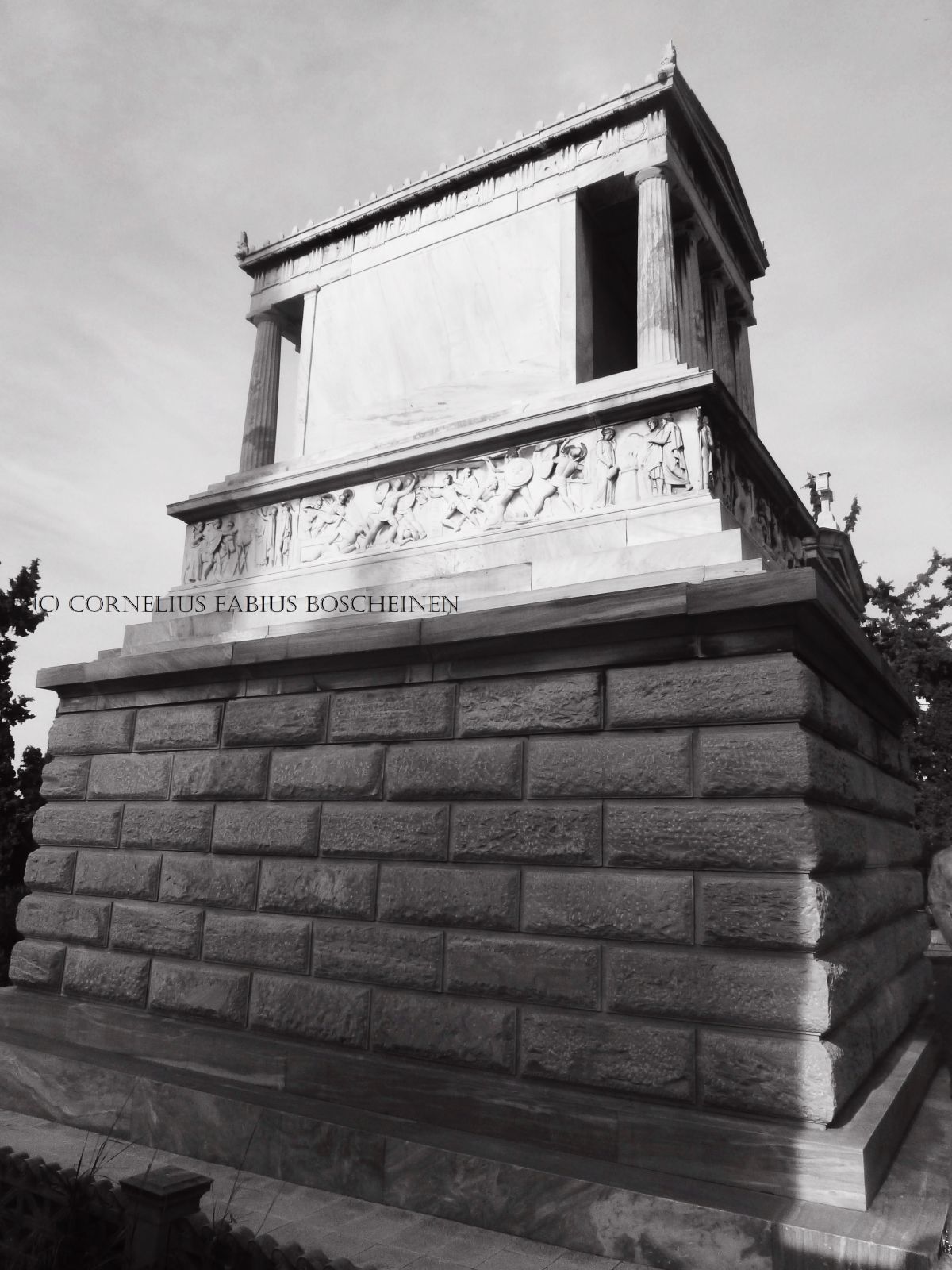 Das Schliemann Mausoleum in Athen. Erster Athener Friedhof.