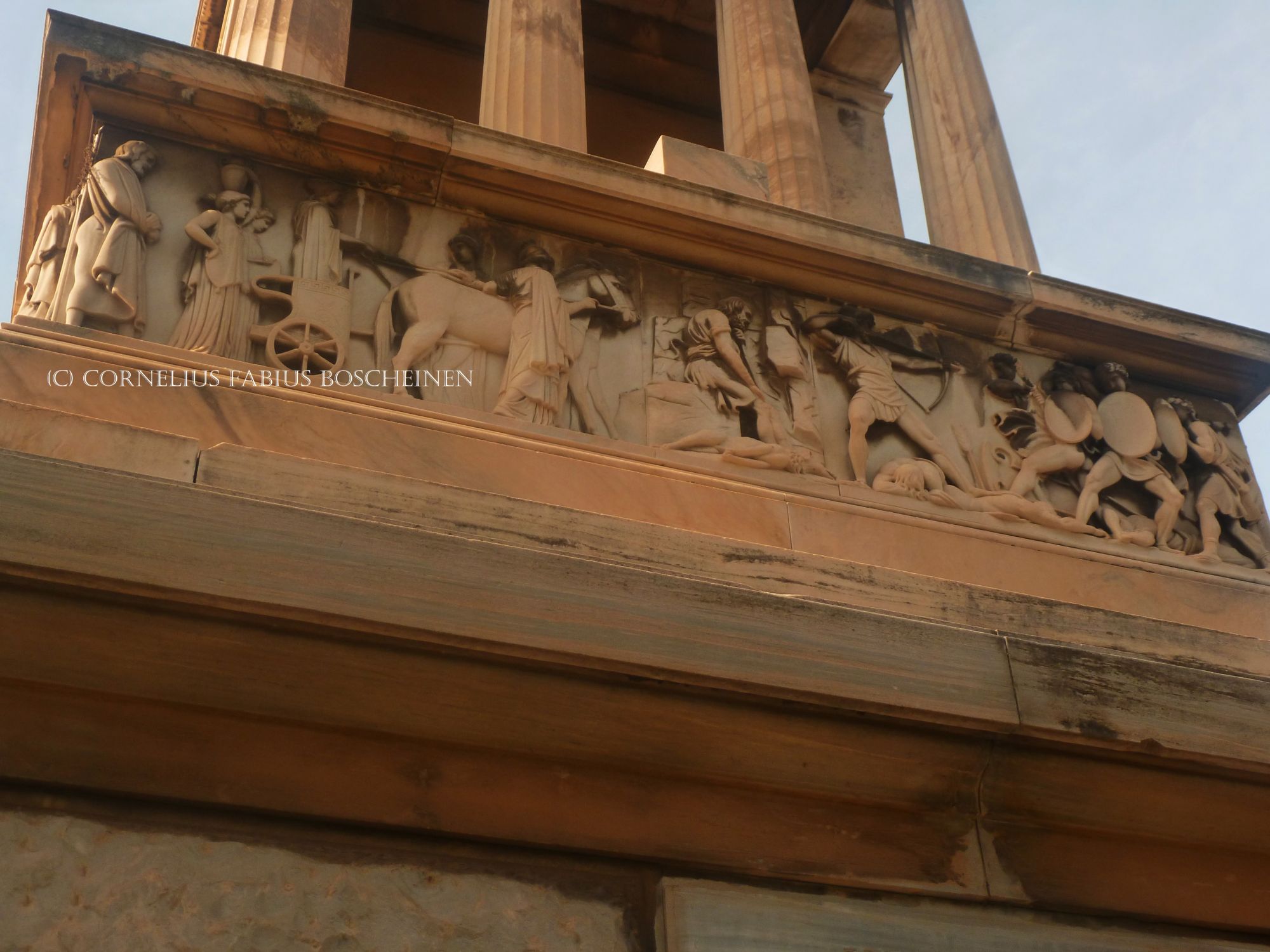 Das Schliemann Mausoleum in Athen. Erster Athener Friedhof