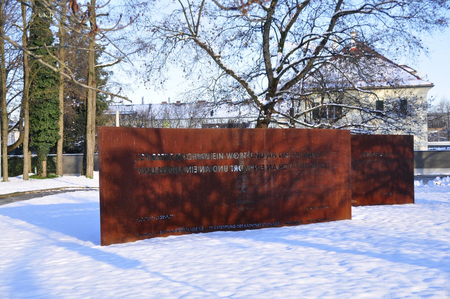 Denkmal für Ingeborg Bachmann in Klagenfurt