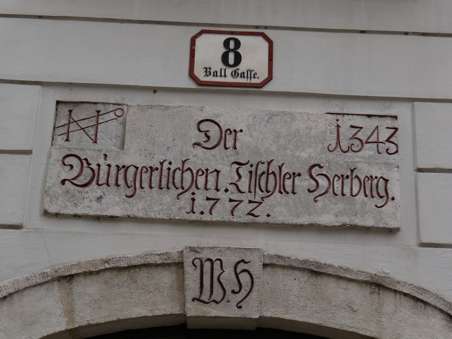 Der Bürgerlichen Tischler Herberg 1772