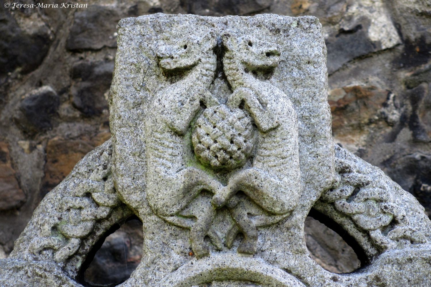 Detail, Alter Friedhof bei der Kirk Cramond, Edinburgh