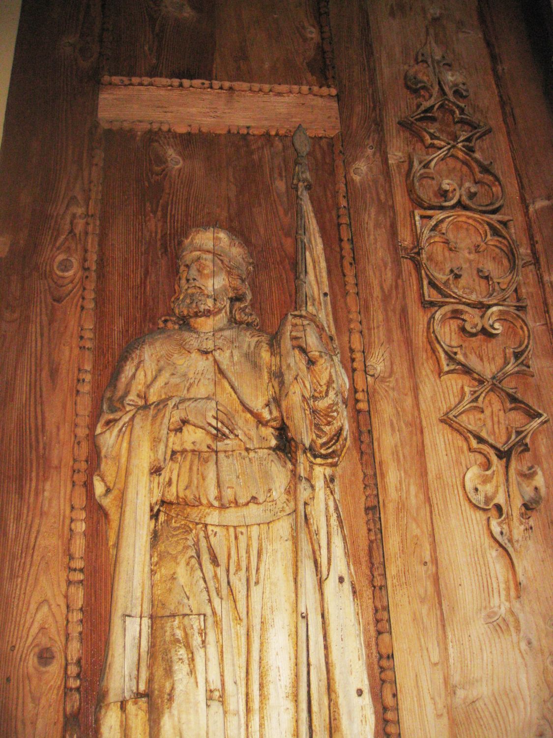 Detail Eingangstüre, Karmelitenkloster Maria Schnee, Innenhof