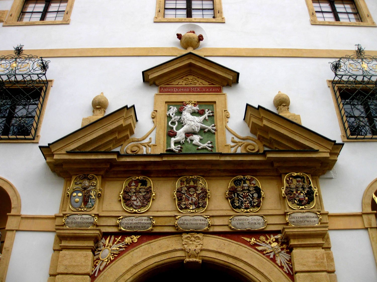 Detail Fassade Landeszeughaus, Graz