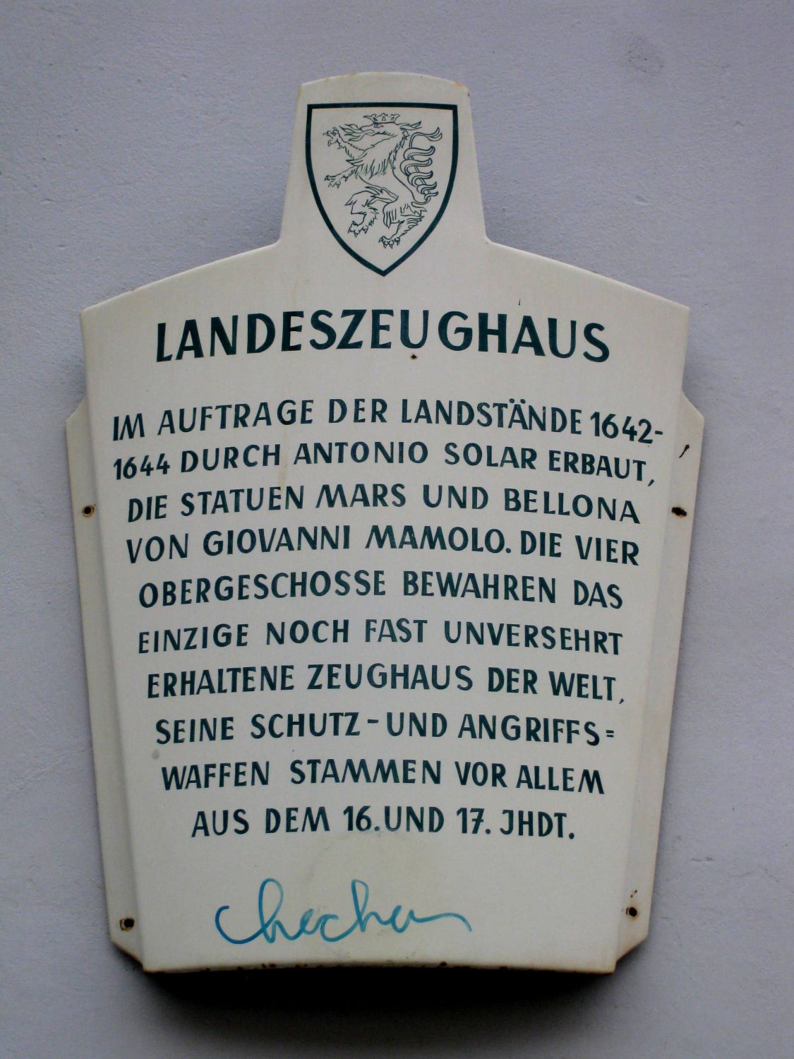 Detail Fassade Landeszeughaus, Graz