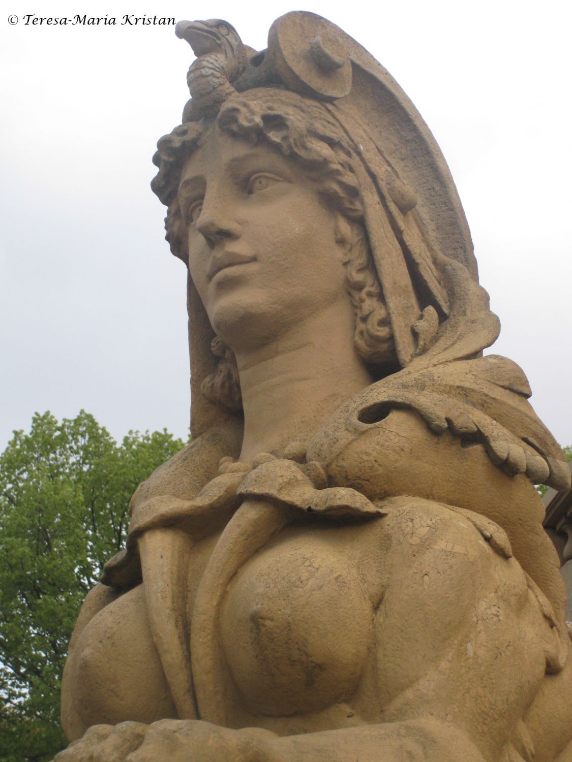 Detail, Sphynx beim Mannheimer Wasserturm