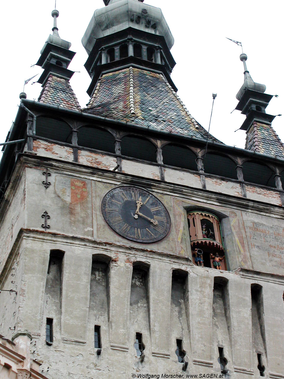 Detail Stundturm Sighisoara / Schäßburg