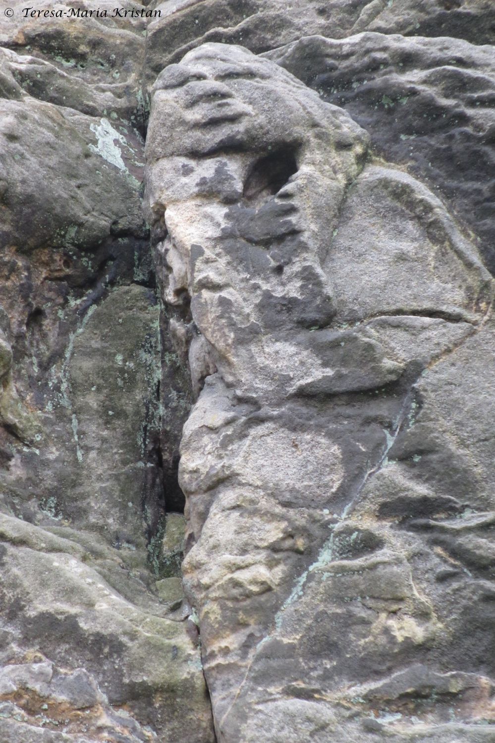 Die Gralsträgerin im Klusfelsen bei Goslar