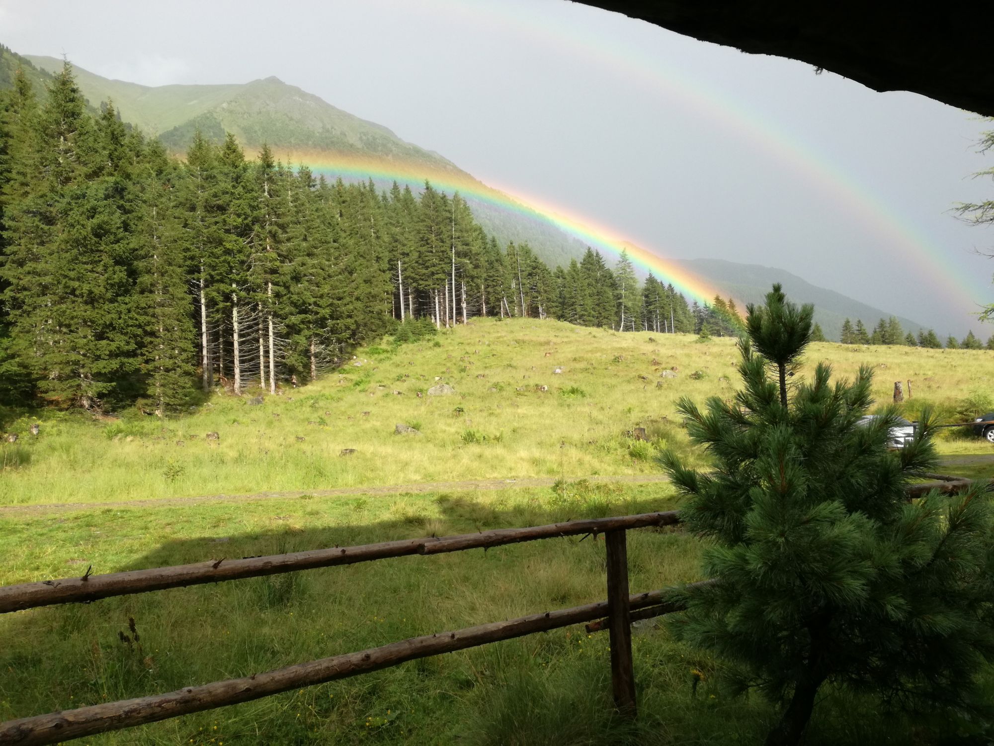 Doppelter Regenbogen am Sölkpass